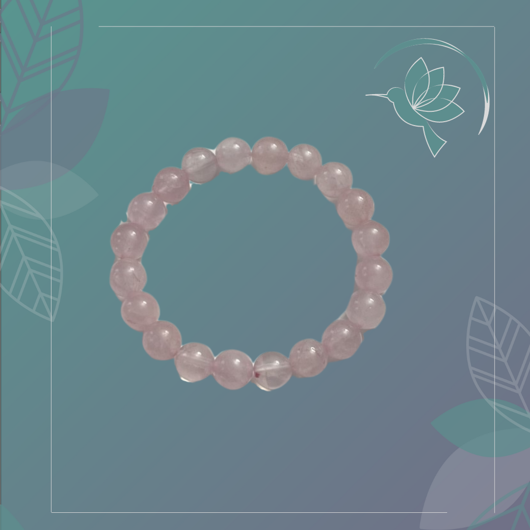 Bracciale in quarzo rosa